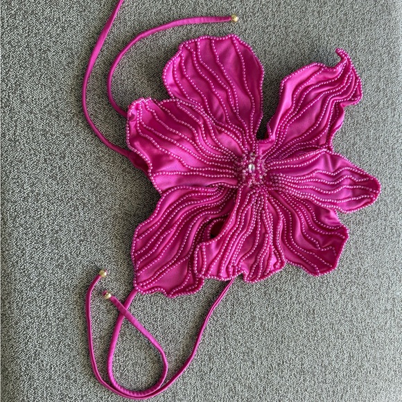 PatBo Hand Beaded Flower Top $725 S - Picture 7 of 12